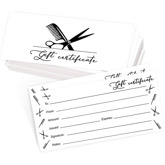 40 Sets Hair Salon Blank Cards with Envelopes Creative Blank for Business Barber Shop Beauty Salon Card Birthday Customer Card