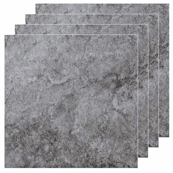 40 Sheet Vinyl Flooring 12 x 12 Peel and Stick Floor Tile Waterproof Clearance Vinyl Floor Tiles Marble Grey Self Adhesive Floor Tiles Sticky Laminate Flooring for Bathroom Kitchen Basement RV