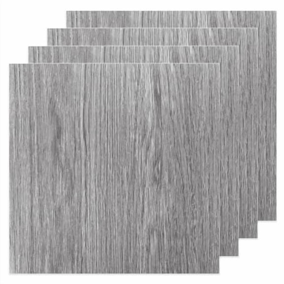 40 Sheet Vinyl Flooring 12”x12” Peel and Stick Floor Tile Waterproof Vertical Grey Wood Vinyl Floor Tiles Clearance Self Adhesive Floor Tiles Sticky Laminate Flooring Stick on Bathroom Kitchen