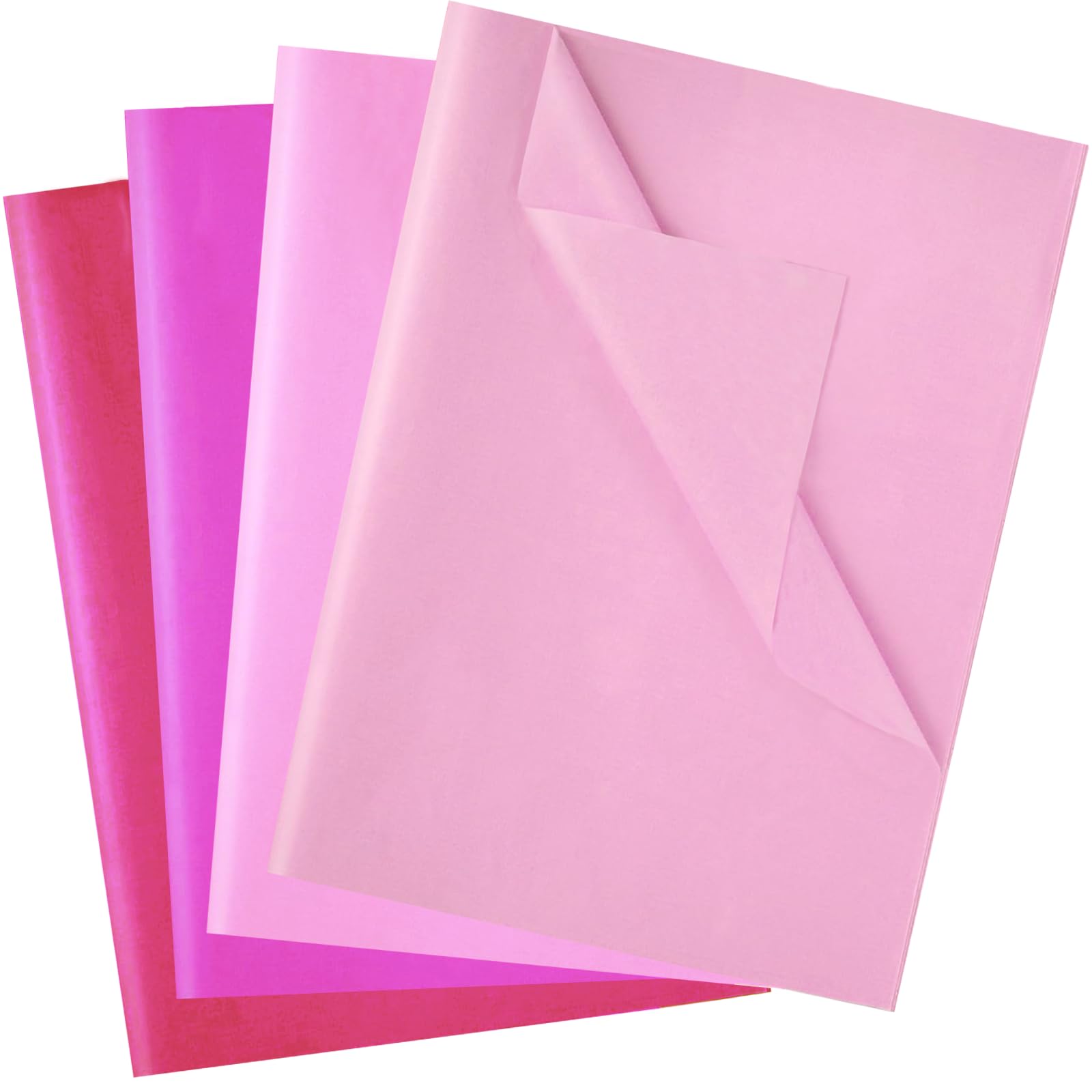 40 Sheets 4 Pink OIF8 Colors Wrapping Tissue Paper Packing DIY