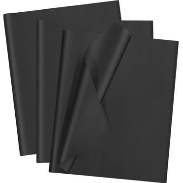 40 Sheets Black Tissue Paper 28 x 20 Inches Black Wrapping Paper Bulk for Weddings Birthday DIY Project Wrapping Crafts Decor