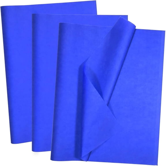 40 Sheets Blue Tissue Paper 28 x 20 Inches - Blue Wrapping Paper Bulk for Weddings Birthday DIY Project Festival Crafts Decor