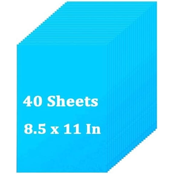 40 Sheets Light Blue Cardstock 8.5 x 11 Inches, 200gsm Thick Card for Graduation, Anniversary, Invitations, Christmas, Menus, Wedding, DIY Cards Making, Stationary Printing