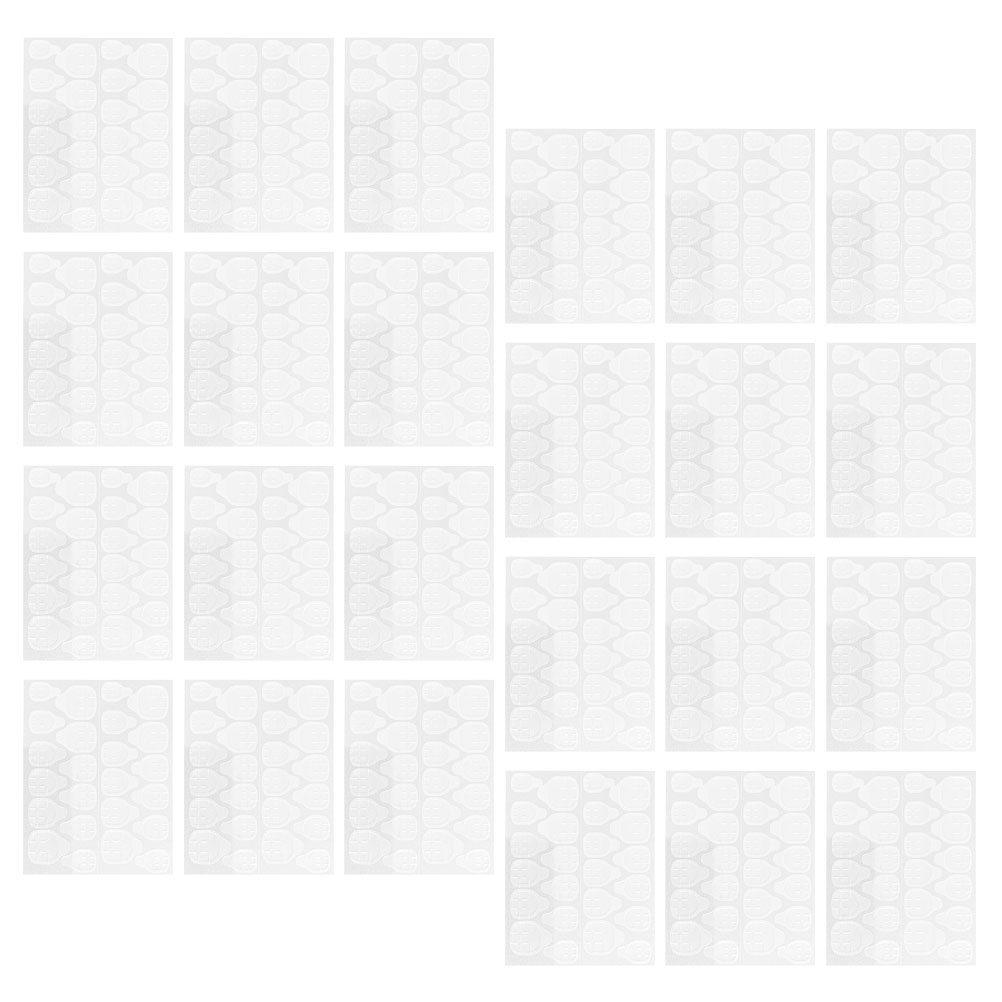 40 Sheets Nail Jelly Glue Manicure Paste Adhesive Stickers Art Labels
