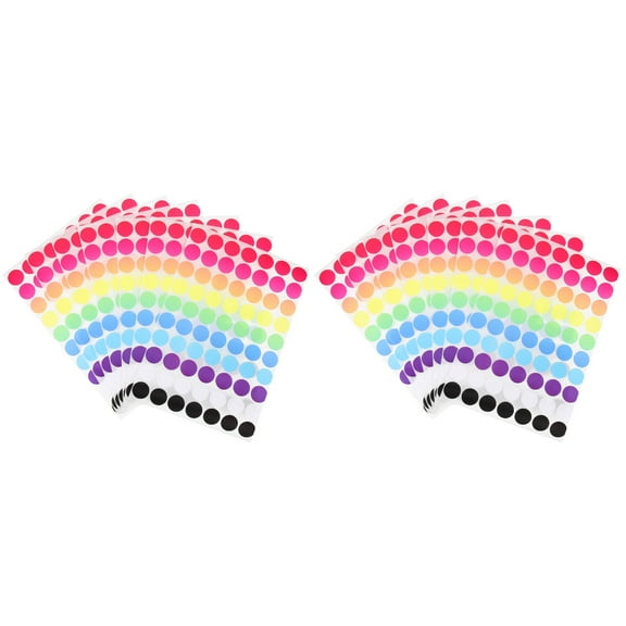 40 Sheets Colored Circle Stickers, Round Dot Labels, Colorful Sticky Labels for Organizing, Crafting, and Decorating