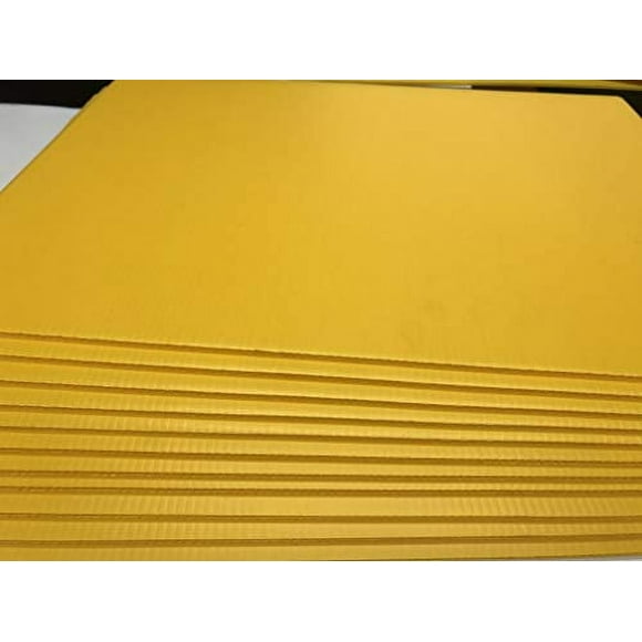 40 Signs Yellow 18"x24" x 4 mm Corrugated Plastic Sign BLANK bundle of 40 pieces, Ship same day