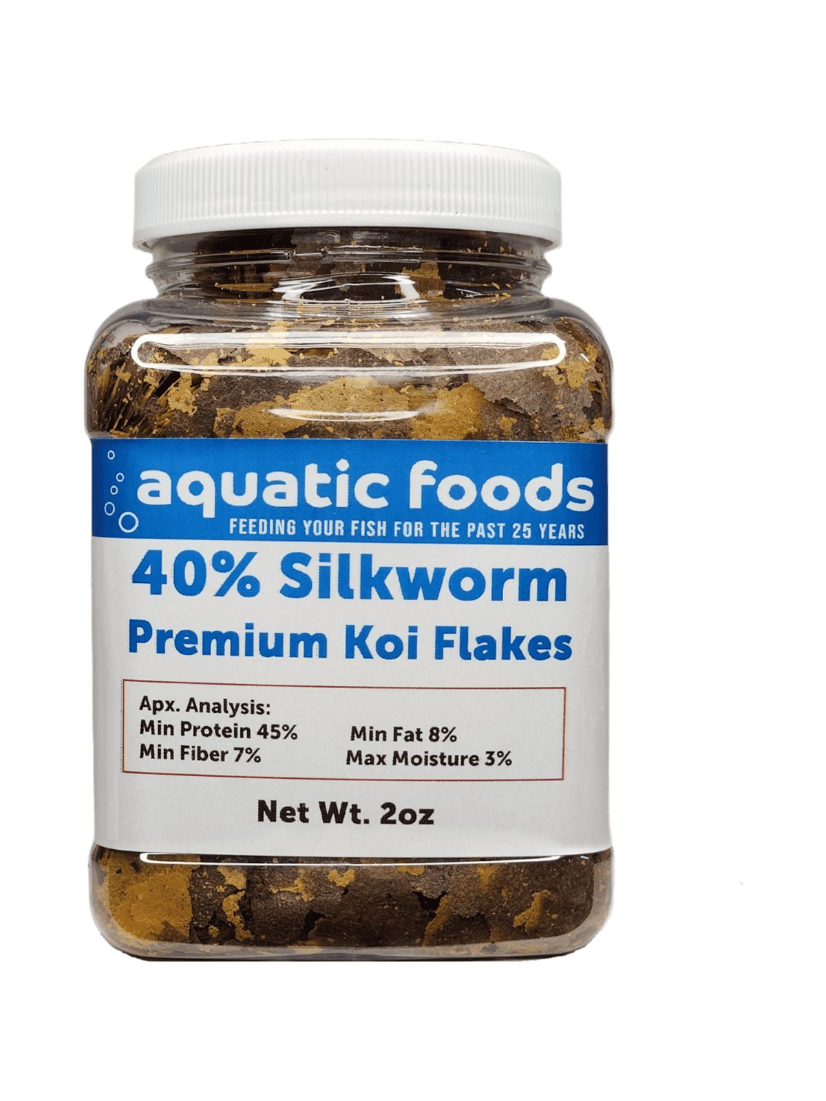 Image showcasing 40% Silkworm Color Glossing Premium Flakes for Koi, Pond Fish & All ...