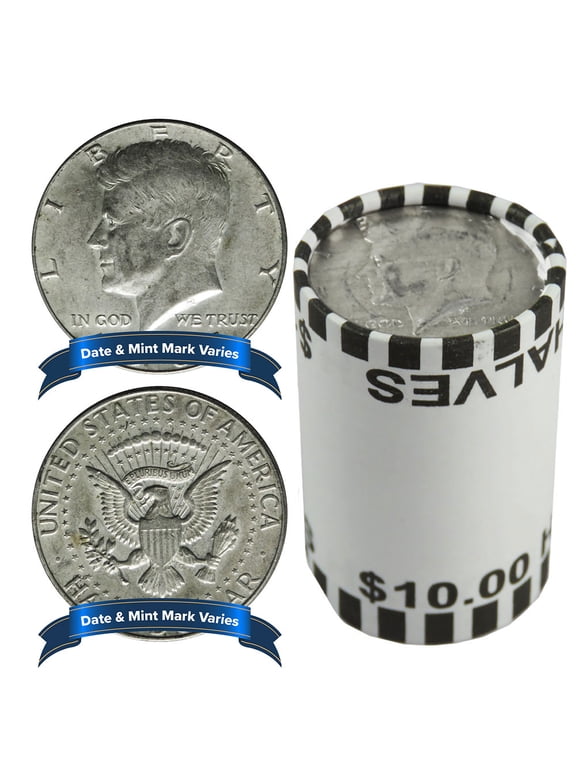 40% Silver Kennedy Half Dollars Average Circulated $10 Face Value