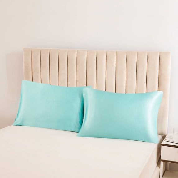 Up to 40% off Skegnu Covers for Pillow Simulated Silk Pillowcase For Hair And Skin - Simulated Silk Pillowcase 2 Sets 20x26 Inches With Envelope Closure, Women Men