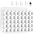 thumbnail image 1 of 40 Slots Cell Phone Locker Box, Acrylic Phone Storage Cabinet Wall Mounted with Door Locks and Keys, Clear Acrylic Cell Phone Storage Cabinet Bin for Factories, Schools, Offices, 1 of 7