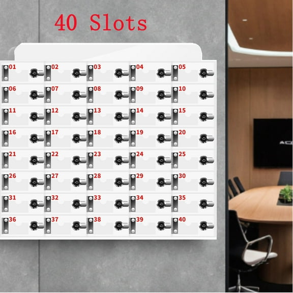 40 Slots Phone Locker with Acrylic, Fits Large Cell Phone Holder Classroom, Phone Jail, Lockers for Employees Gym Office Factory, Cabinet for Storage