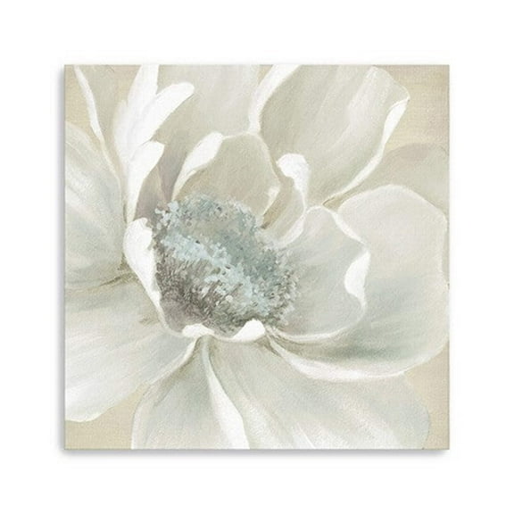 40" Soft Winter Flower Canvas Wall Art