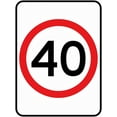 thumbnail image 1 of 40 Speed Limit Metal Tin Sign - 8"x12" Industrial Commercial Sign, Traffic Speed Alert Signage, Indoor Outdoor Use, 1 of 6