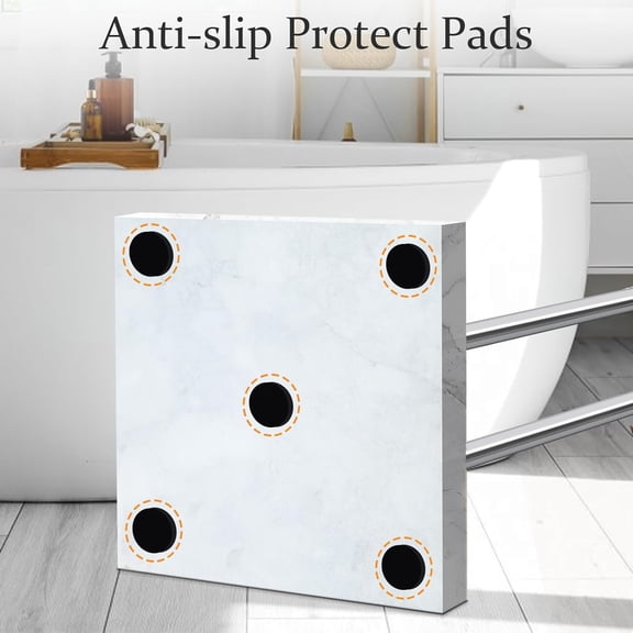 40" Standing Towel Rack with Weighted Marble Base, Width Adjustable & Taller Bathroom Towel Rack Stand, 2-Tier Towel Racks for Bathroom, Multiple Spaces Stainless Steel Brushed Finish