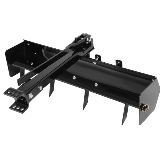 40" Steel Adjustable Tow Behind Box Scraper Blade, Fits Most Lawn & Garden Tractors, Compatible with John Deere, Kubota, Craftsman, Husqvarna, Compatible with Category 1 3-Point Hitch
