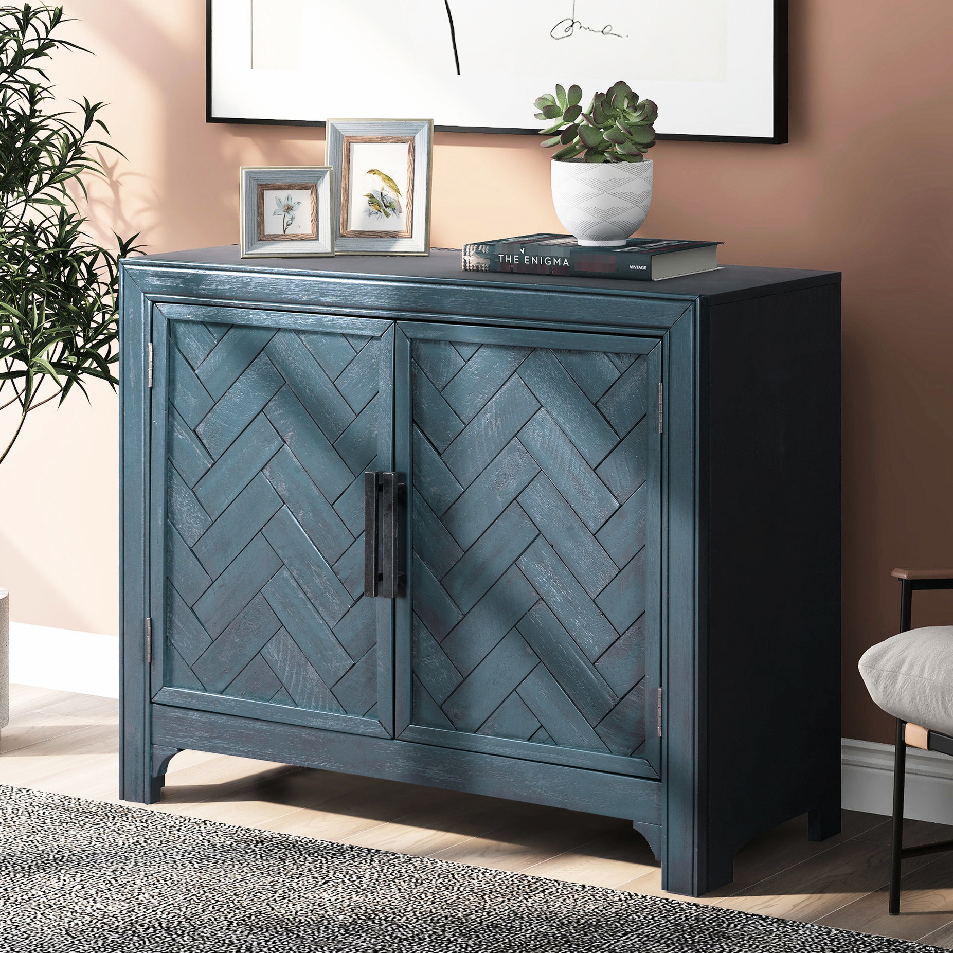 40'' Storage Unit Cabinet | For Living & Study, Multiple Uses | MDF ...