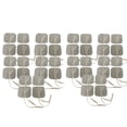 thumbnail image 1 of 40 TENS Unit Electrode Pads 2 x 2&nbsp; Replacement TENS EMS&nbsp; Massage 2 Inch Square White Cloth with Premium Adhesive Gel, 1 of 4