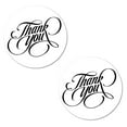 thumbnail image 1 of 40 Thank You Stickers, 2 Inch Big Round Glossy Labels, Great For Weddings, Bridal Shower, Engagement Party, Birthday, Baby Shower, Party Favors Décor, Tags, Games And Supplies. Made in USA. Black, 1 of 5
