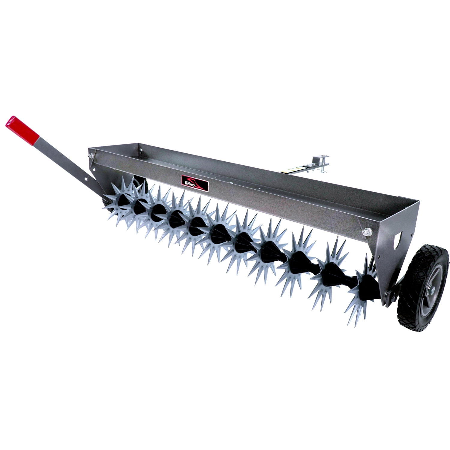 40″ Tow-Behind Spike Aerator in Hammered Gunmetal with Transport Wheels | SAT2-40BH-S