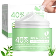 40% Urea Cream +2% Salicylic Acid, Gently Exfoliates, Softens Skin, Deeply Moisturizes, High Quality Formula, for All Parts of Body, 4.23 oz