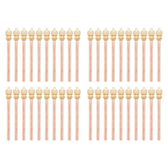 40 Valve 1/4 Inch SAE x 1/4 Inch OD x 4 Inch Stem Core AC Refrigeration