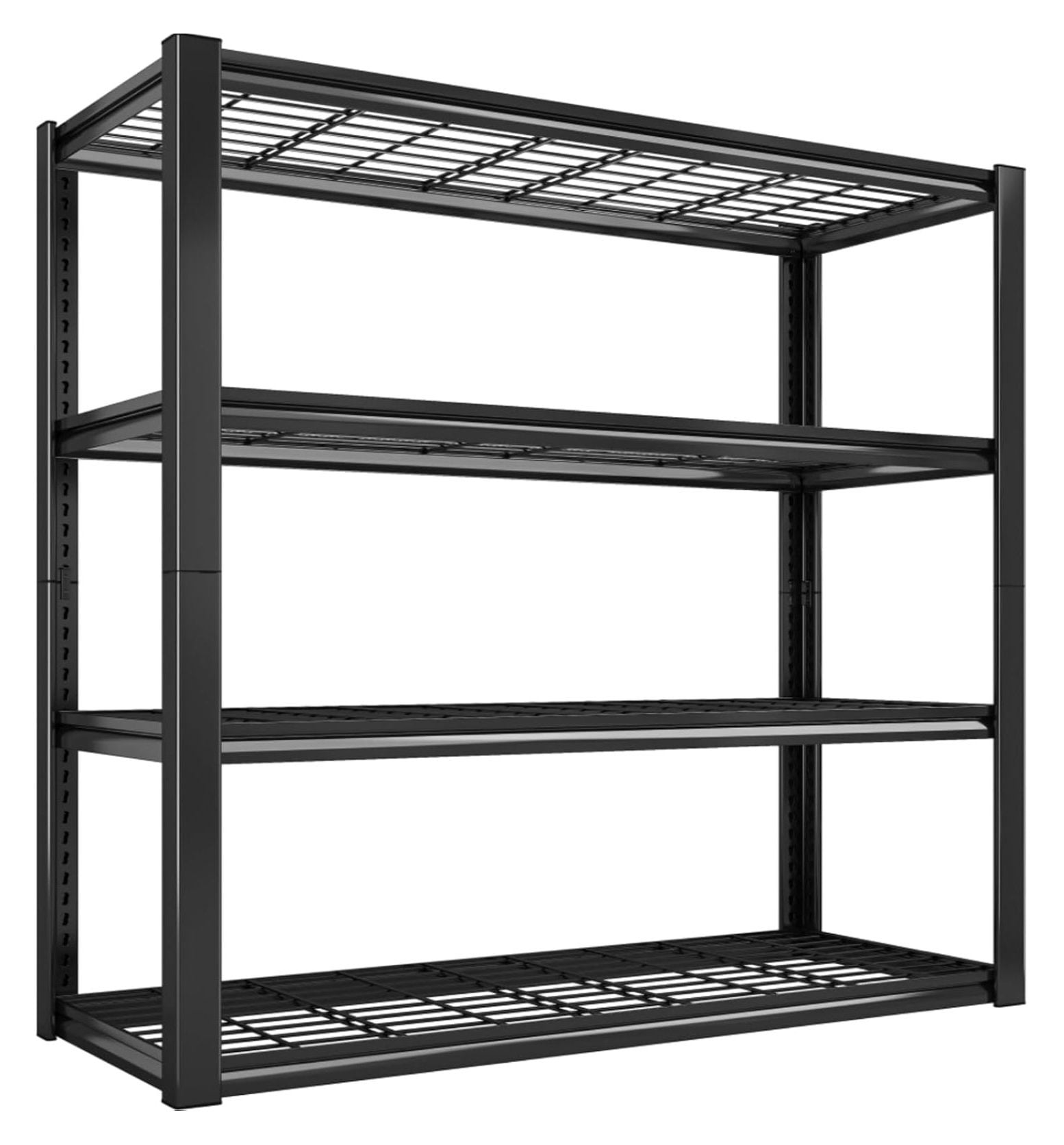 40" W Garage Shelving 2240 LBS Storage Shelves Heavy Duty Shelving 4