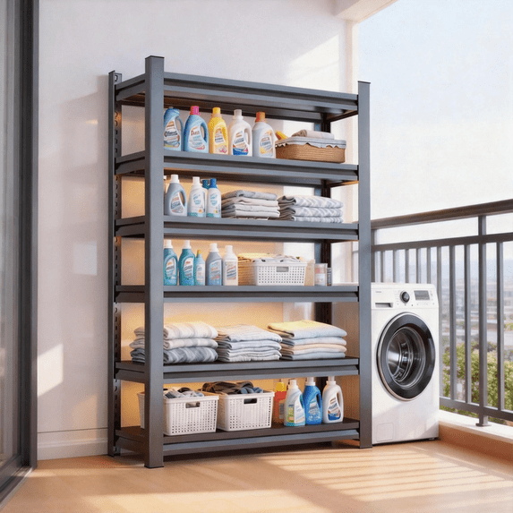 40"W Heavy Duty Shelving 3600LBS Steel Shelves Adjustable 6-Tier Garage Storage Industrial Shelf for Kitchen Pantry Basement Bathroom Laundry Shop Plant Book Shoes, 16"D x 40"W x 78"H