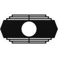 thumbnail image 1 of 40"W x 20"H x 10 1/2"ID x 1"P Chrysler Architectural Grade PVC Pierced Ceiling Medallion, Black, 1 of 10