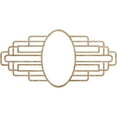 thumbnail image 1 of 40"W x 20"H x 11"IW x 19"IH x 1/4"T Elizabeth Wood Fretwork Pierced Ceiling Medallion, Red Oak, 1 of 3