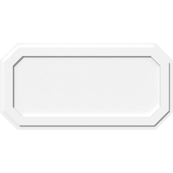 40"W x 20"H x 14"C x 1"P Emerald Architectural Grade PVC Contemporary Ceiling Medallion