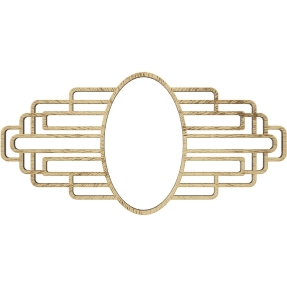 40"W x 20"H x 19"IH x 11"IW x 1"P Elizabeth Architectural Grade PVC Pierced Ceiling Medallion, Antiqued Brass