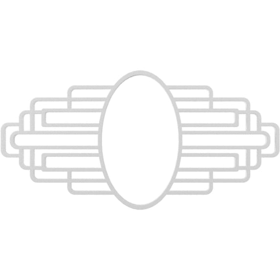 40"W x 20"H x 19"IH x 11"IW x 1"P Elizabeth Architectural Grade PVC Pierced Ceiling Medallion