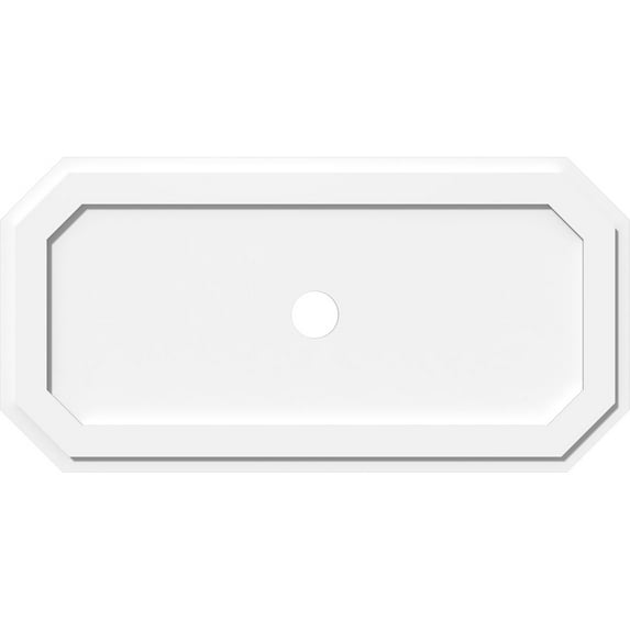 40"W x 20"H x 3"ID x 14"C x 1"P Emerald Architectural Grade PVC Contemporary Ceiling Medallion