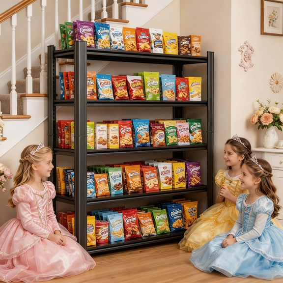 40"W x 78"H Metal Garage Shelving Unit,5 - Tier Adjustable Large Storage Shelves,3000LBS for Office,Basement,Warehouse,Kitchen,Pantry Industrial Steel Shelving,Ideal for Tool Organization