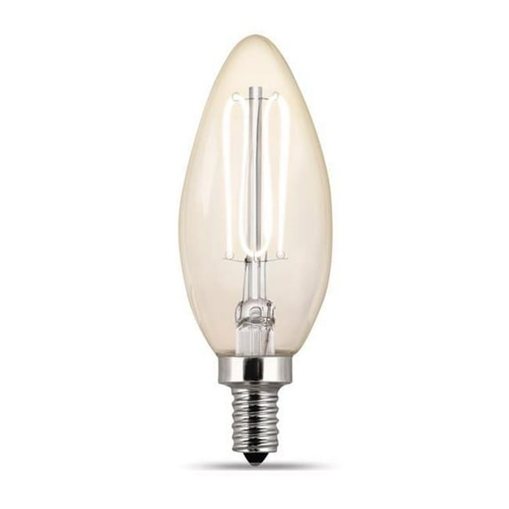 40 Watt Equivalence Mini Candelabra E12 Filament LED Bulb, Soft White