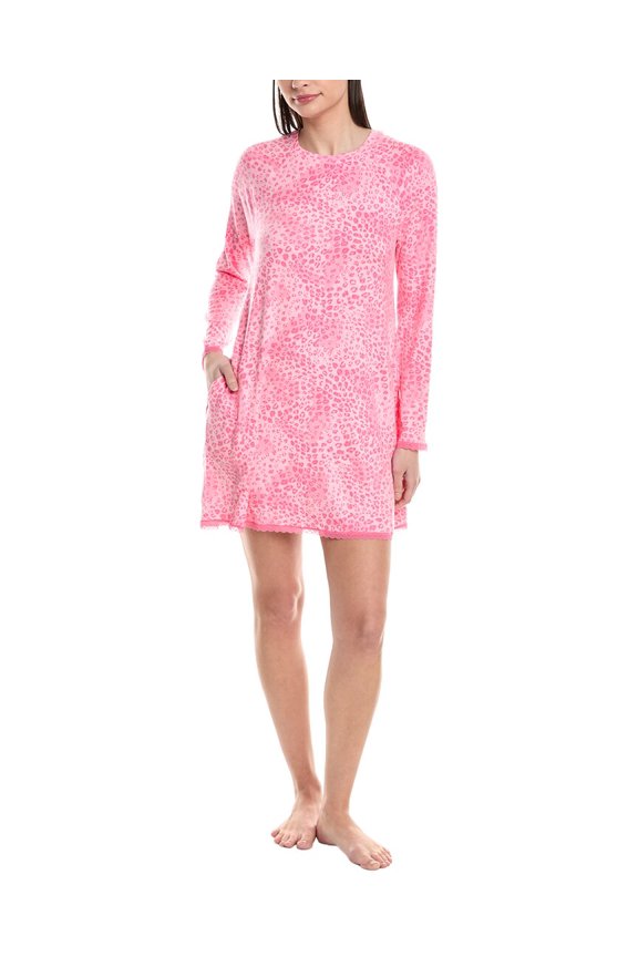 womens Sleep Top, l, Pink