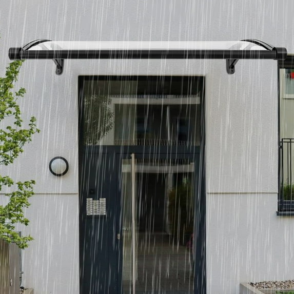 40" X 24" Window Door Awning Canopy, Seamless Front Door Shade, Front Doors/Windows Overhang Awning for Patio