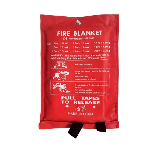 40" X 40" Emergency Fire Blanket for Home & Outdoor Survival - Durable Fiberglass, Tear-Resistant,Ideal for Camping & Kitchen Fire Suppression, Kitchen Fire ExtinguisherTearresistant Fabric