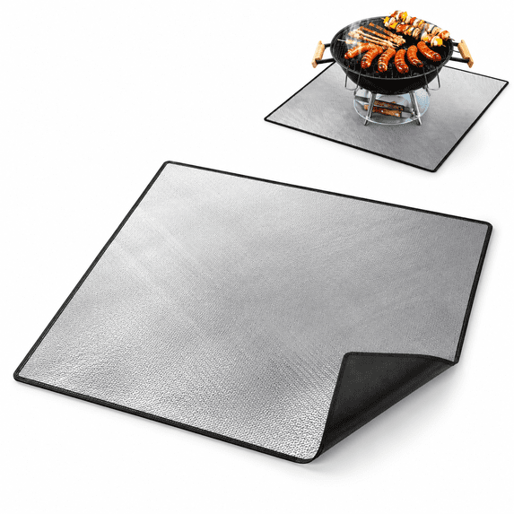 40 X 40 Inches Square Fire Pit Mat 4-layer Under Grill Heatulated ...