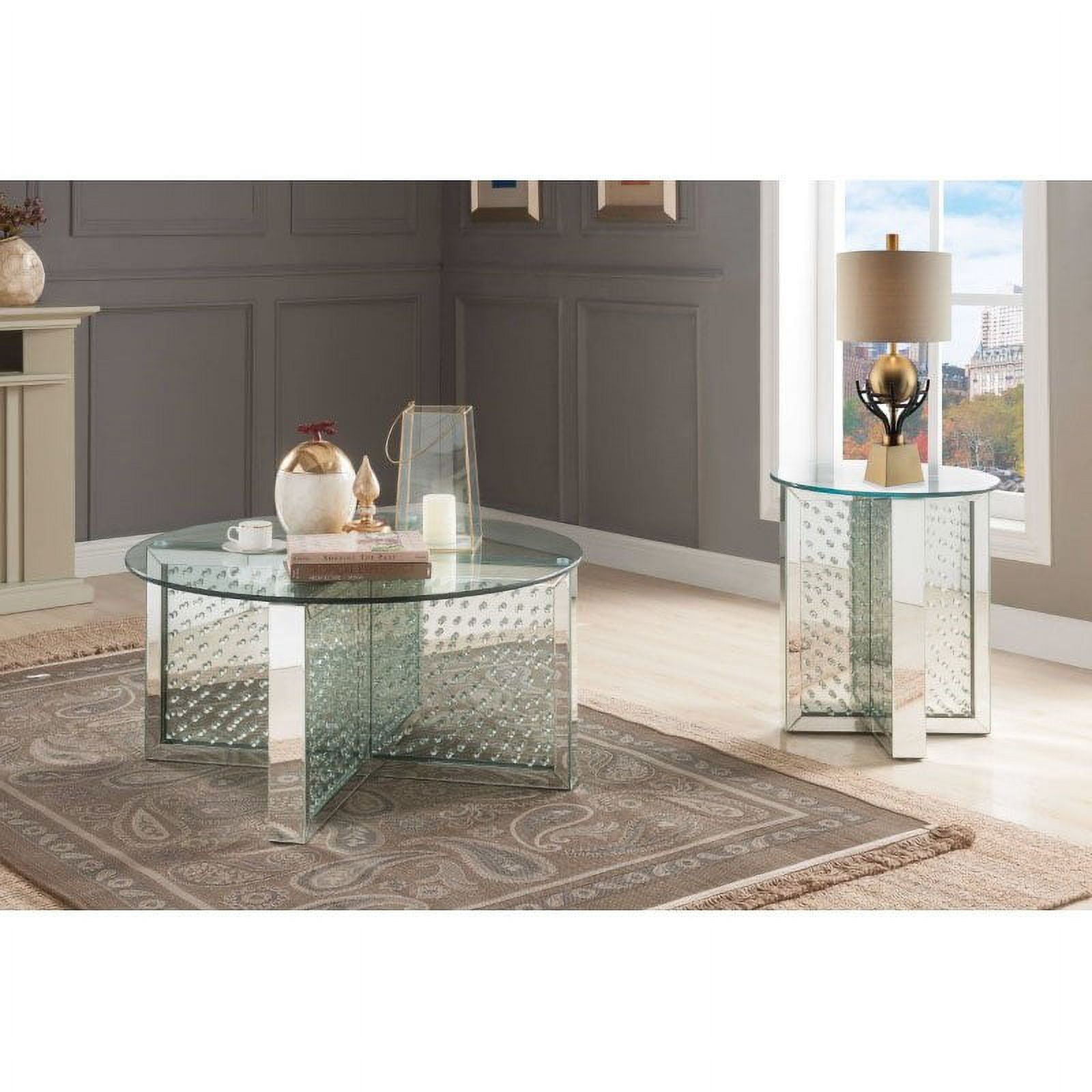 Mirrored coffee online table walmart