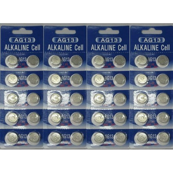 40 X AG13 Alkaline Cell BUG-Compatible Batteries