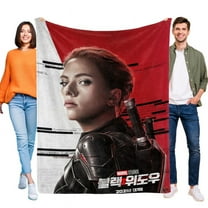 40"X50" Black Widow Movie Blanket Soft Throw Blanket Micro Fleece Fuzzy Blankets Thin Bed Couch Decor Adult Nap Bedroom Car All Season Birthday Gifts
