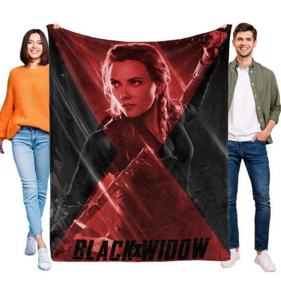 40"X50" Blanket Black Widow Movie Soft Throw Blanket Micro Fleece Fuzzy Blankets Thin Bed Couch Decor Adult Nap Bedroom Car All Season Birthday Gifts