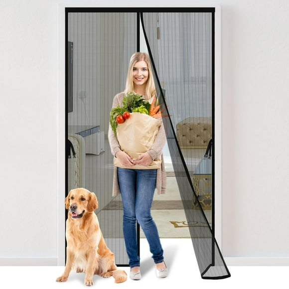 40''X83''Magnetic Screen Door Premium Reinforced PET(Polyethylene Terephthalate) Door Net Easy Install Magnet Screen Door for Sliding Door,Front,Back,Patio,Apartment Door