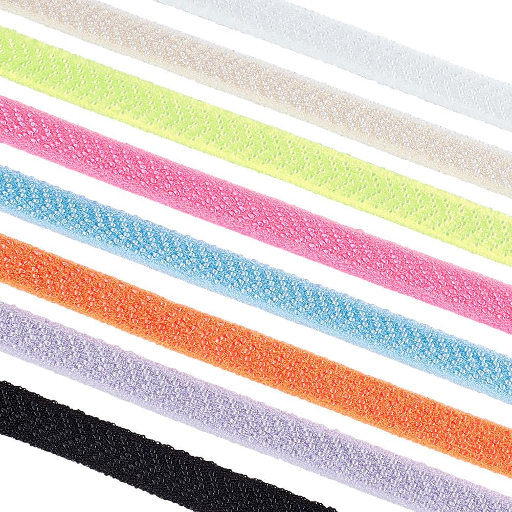 40 Yards 8 Colors Plush Bra Elastic Strap Polyester Satin Elastic Band ...