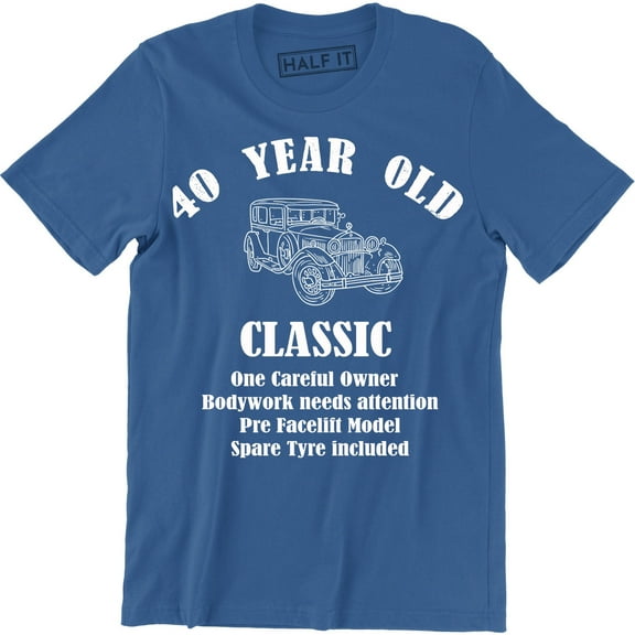 40 Year Old Classic One Careful Owner Spare Tyre Include Men's T-Shirt