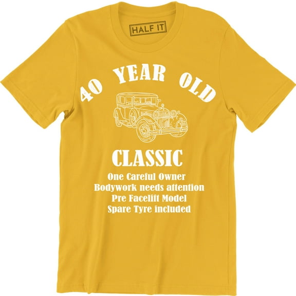 40 Year Old Classic One Careful Owner Spare Tyre Include Men's T-Shirt