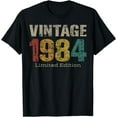 thumbnail image 1 of 40 Year Old Gifts Vintage 1984 Limited Edition 40th Birthday T-Shirt, 1 of 3
