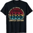 thumbnail image 1 of 40 Year Old Gifts Vintage 1986 Edition 40th Birthday T-Shirt, 1 of 2