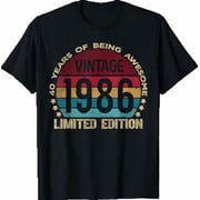 40 Year Old Gifts Vintage 1986 Edition 40th Birthday T-Shirt